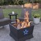 Blue Sky Outdoor Living Dallas Cowboys 22'' NFL Square Peak Patio Smokeless Fire Pit Medallion Series SFP22SQ-COWBOYS - alternate 3